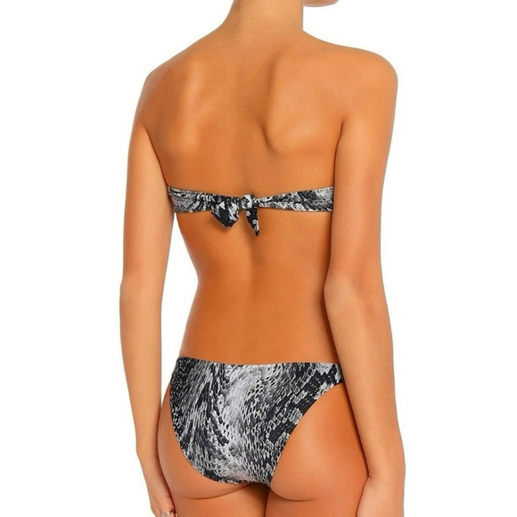 NWOT Melissa Odabash Snakeskin Python Strapless Matching Bikini Set (Small/6) - Picture 2 of 10